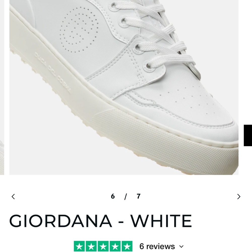 Giordana Women's White Athletic Golf Shoes